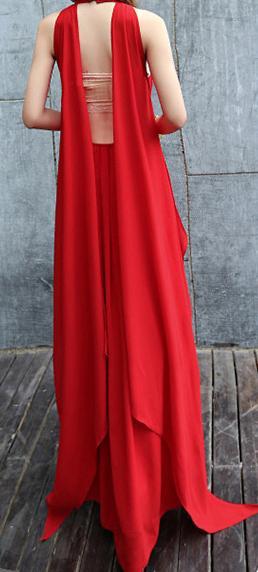 Summer Chiffon Sleeveless Bohemia Maxi Dress