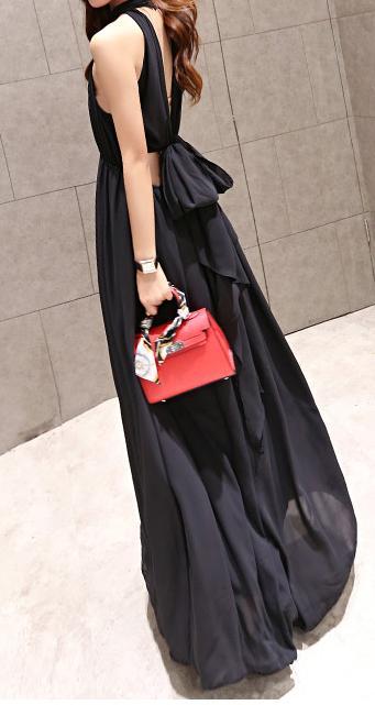 Summer Chiffon Sleeveless Bohemia Maxi Dress