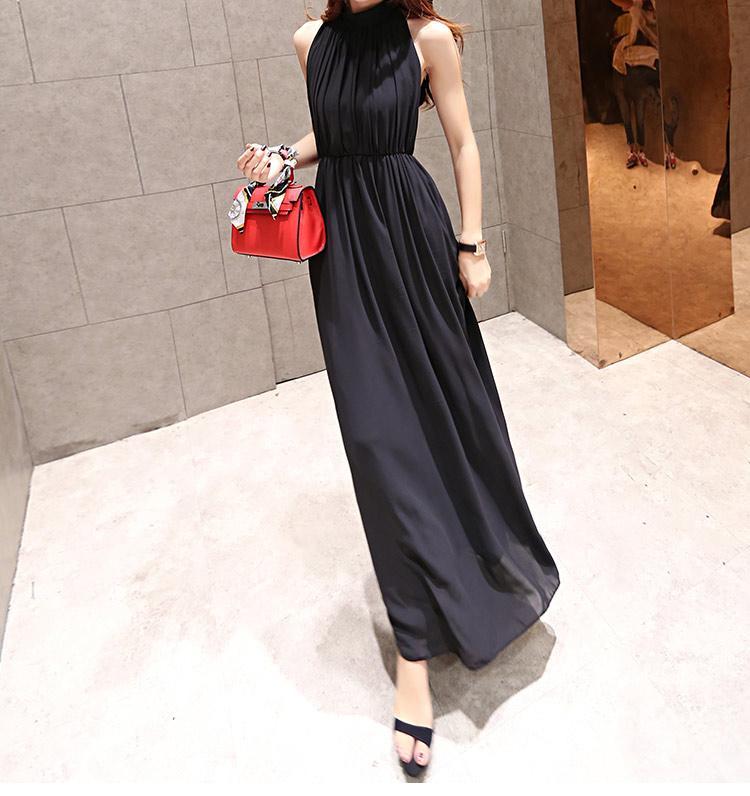 Summer Chiffon Sleeveless Bohemia Maxi Dress