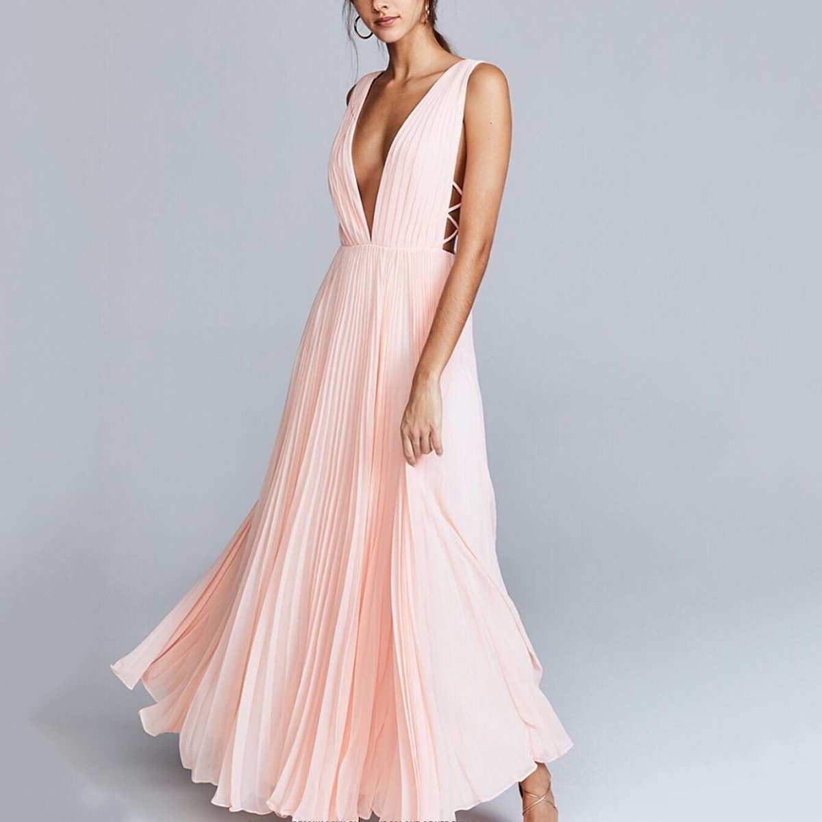 Pink Sexy Fashion Sleeveless Maxi Dress