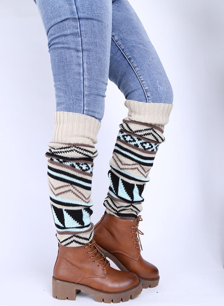 Bohemia Knitted Over Knee Long Leg Warmers