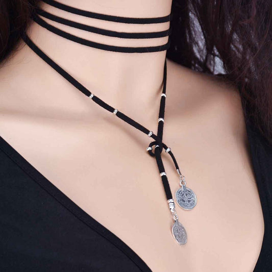 Fashion Simple Tassel Coin Clavicalis Necklaces Accessories