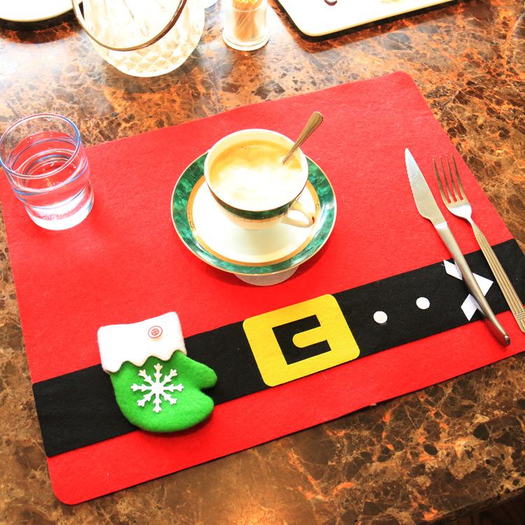 Christmas Snowman Snowflake Holiday Table Mat