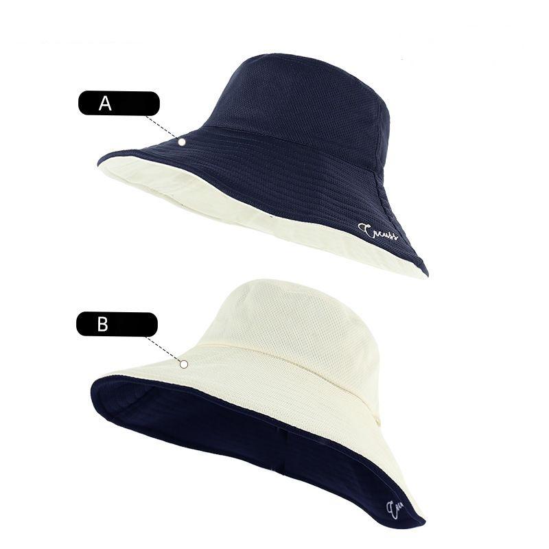 Women's Summer Double-sided Wearing A Big Hat