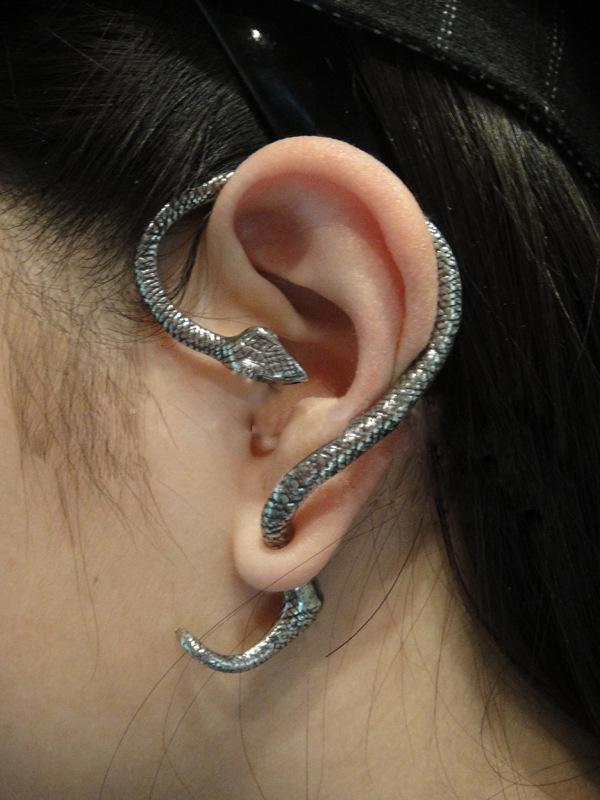 1PC Retro Cool Punk Jewelry Fashion Snake Earrings Ear Cuff