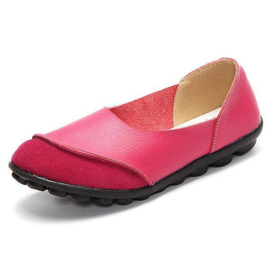 Big Size Color Match Soft Comfy Ballet Pattern Casual Flat Shoes