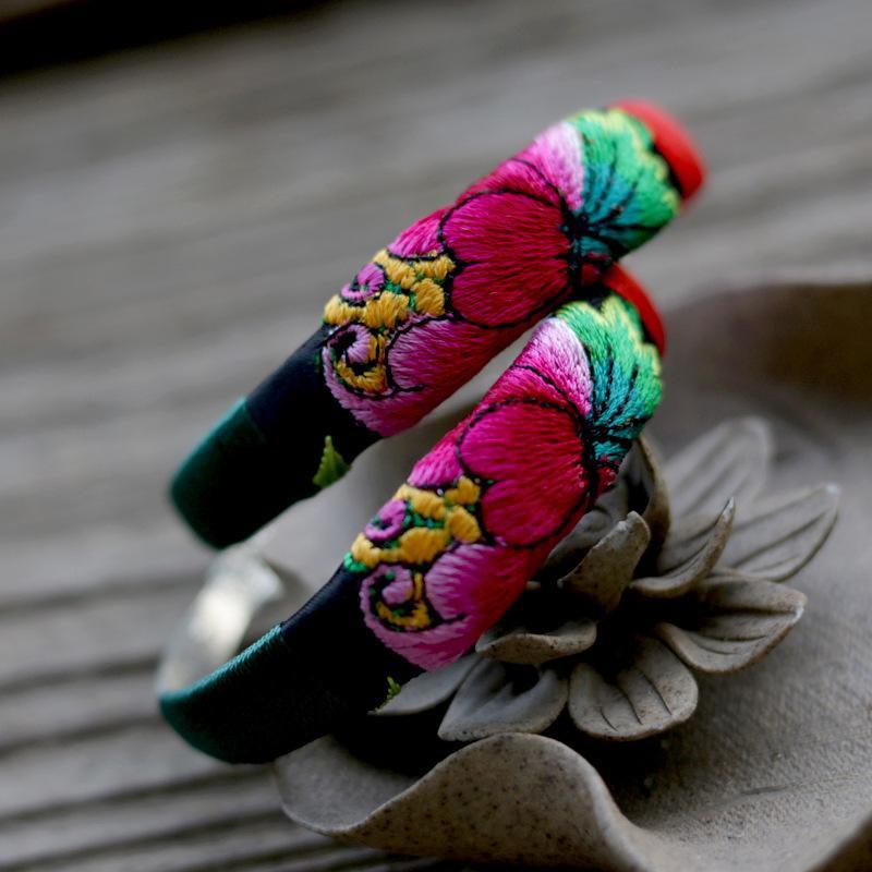 Ethnic Style Embroidery Handmade Bracelet