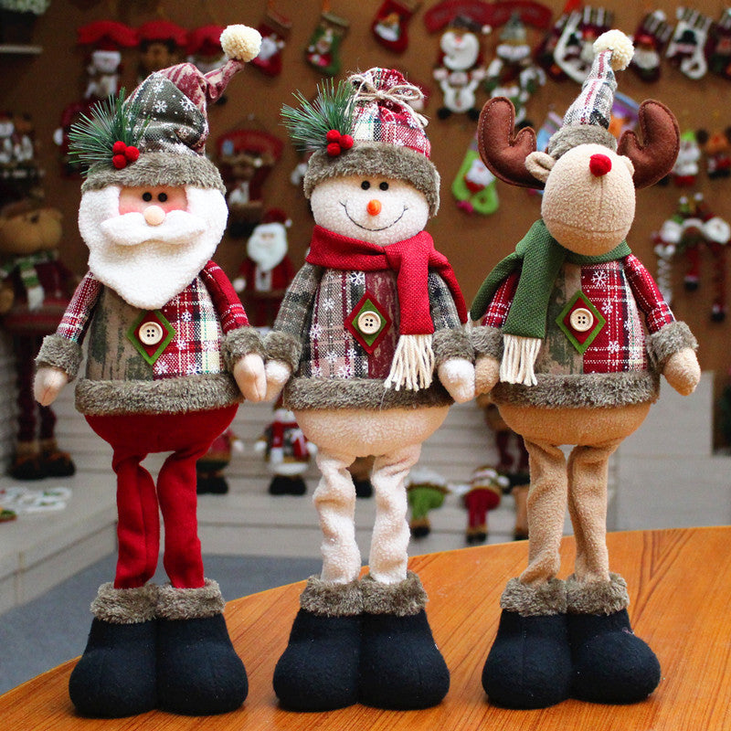 Christmas decorations Christmas dolls Christmas dolls Christmas elk window Christmas decorations