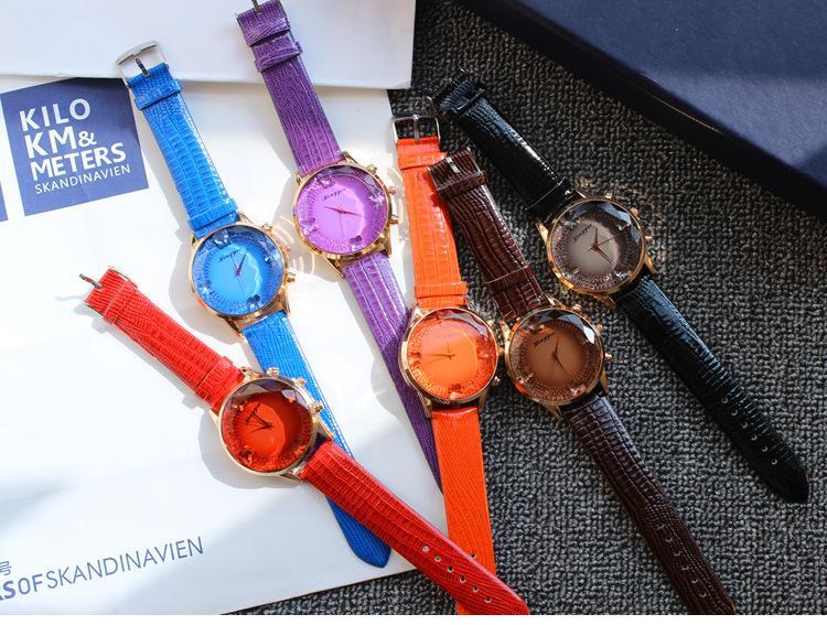 Fashion Women PU Band Butterfly Watch