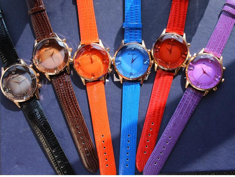 Fashion Women PU Band Butterfly Watch