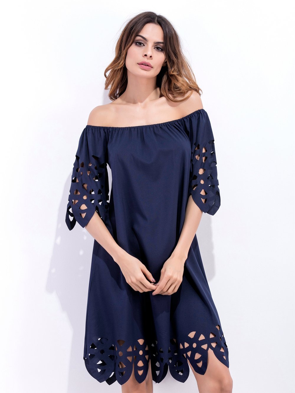 Fashion women Elegant Vintage sexy casual slim beach Dress