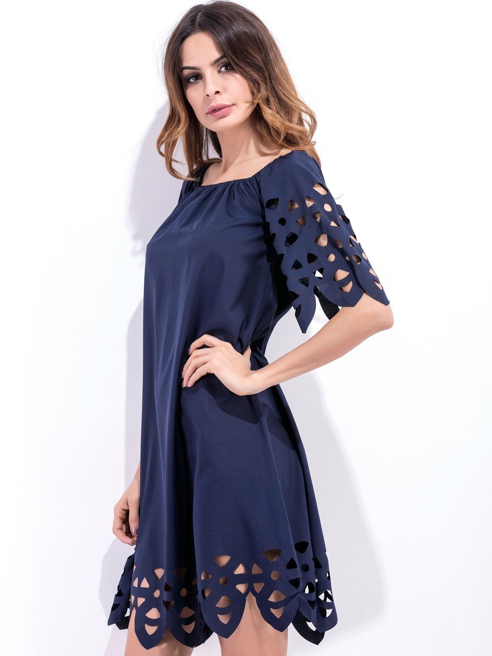 Fashion women Elegant Vintage sexy casual slim beach Dress