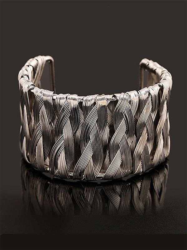 Bohemian Metal Wire Weave Bracelet