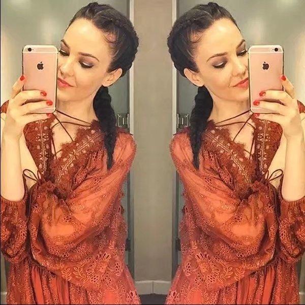 New Summer Hollow Back Cross Batwing Sleeve Mini Dress