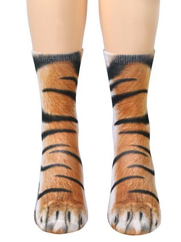 Print socks adult animal claw socks for men and women