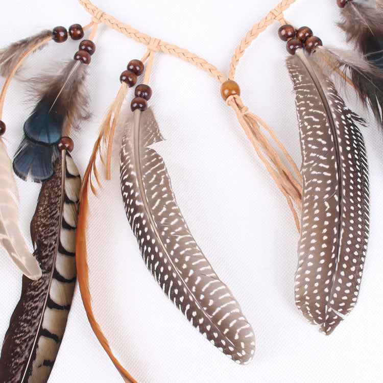 Boho Peacock Feathers Headwear Accessories