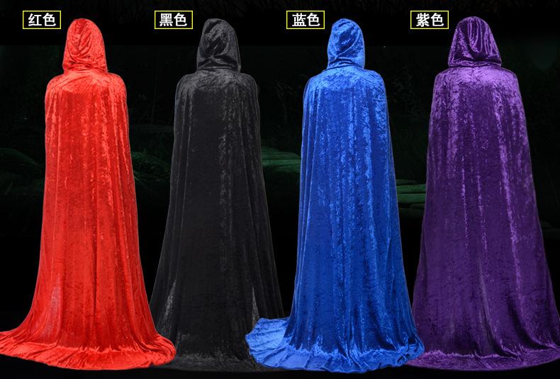 Halloween Witch Cloak Cosplay Costume