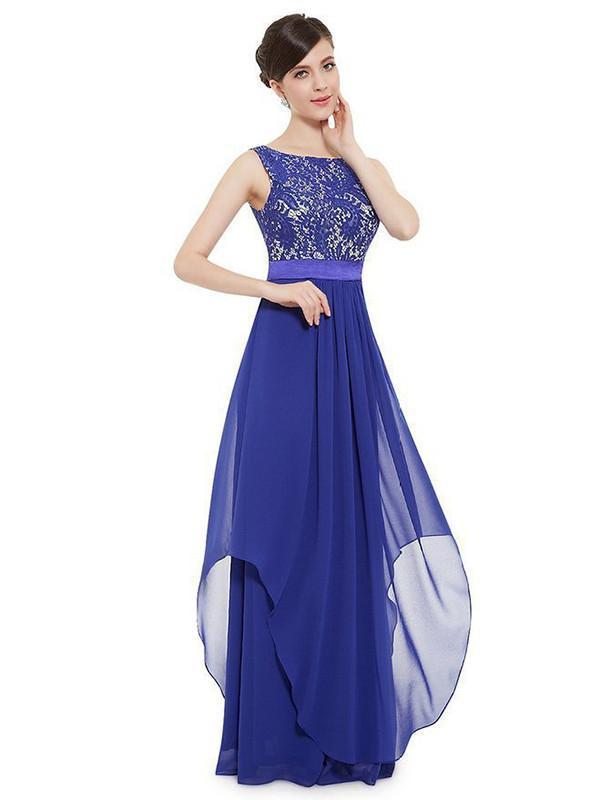 Pretty Round Neck Sleeveless Party Dress Bridesmaids Dress