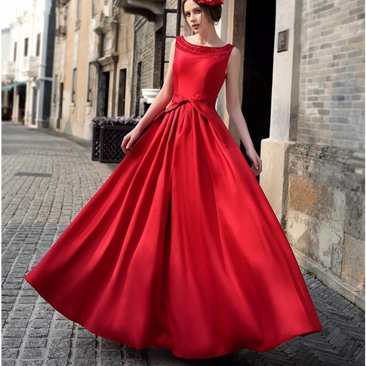 Elegant Solid Color Sleeveless Backless Evening Maxi Dress