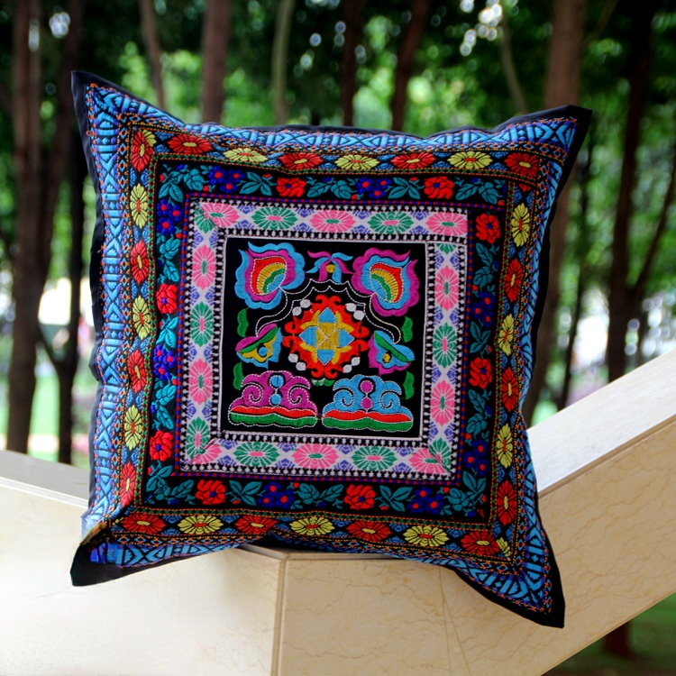 Ethnic Cloth Pillow Living Room Retro Cushion Sofa Office Bedside Pillow Case Cushion Cover