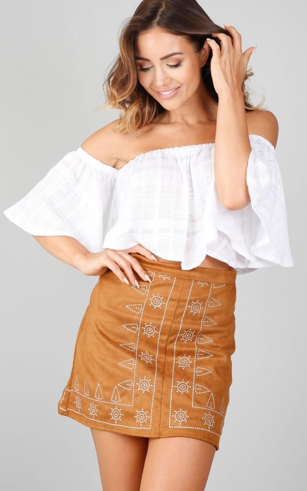 Boho Autumn High Waist Solid Color A-line Skirt