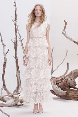 Summer White Lace Embroidery Sleeveless Long Tutu Dress