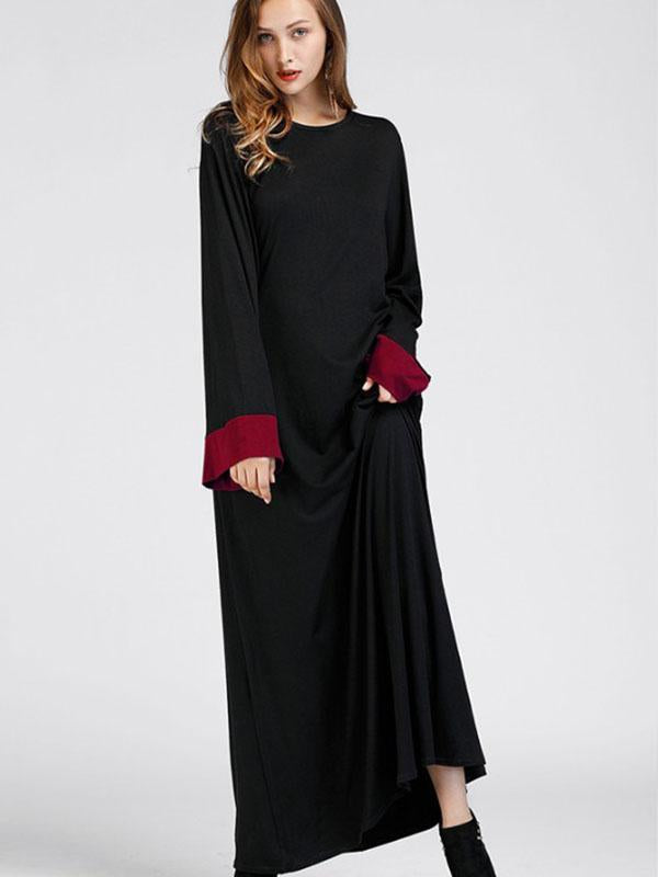 Loose Split-joint Maxi Dress