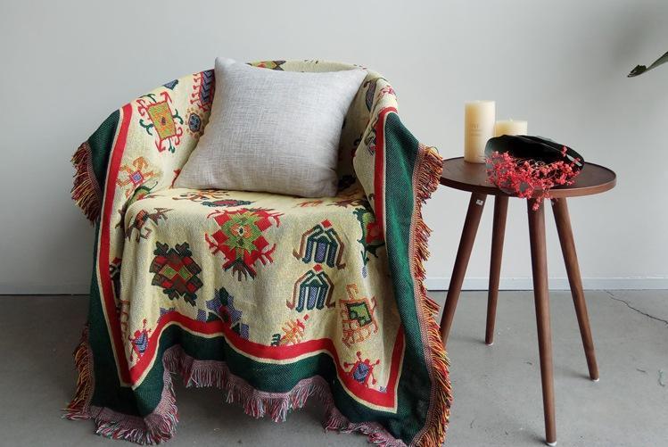 Bohemian Cotton Multi-functional Sofa Blanket