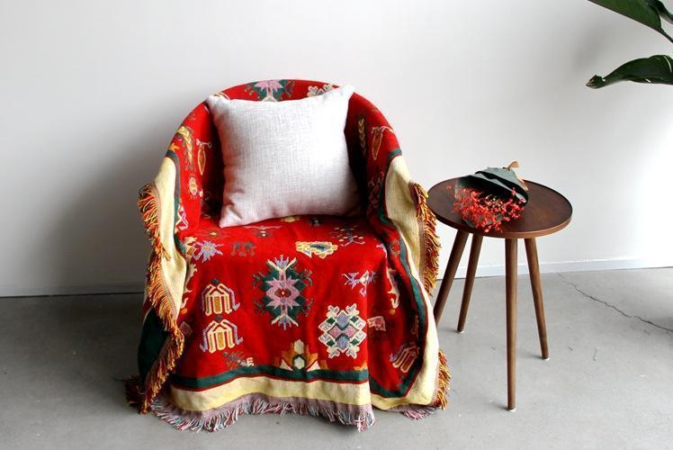 Bohemian Cotton Multi-functional Sofa Blanket