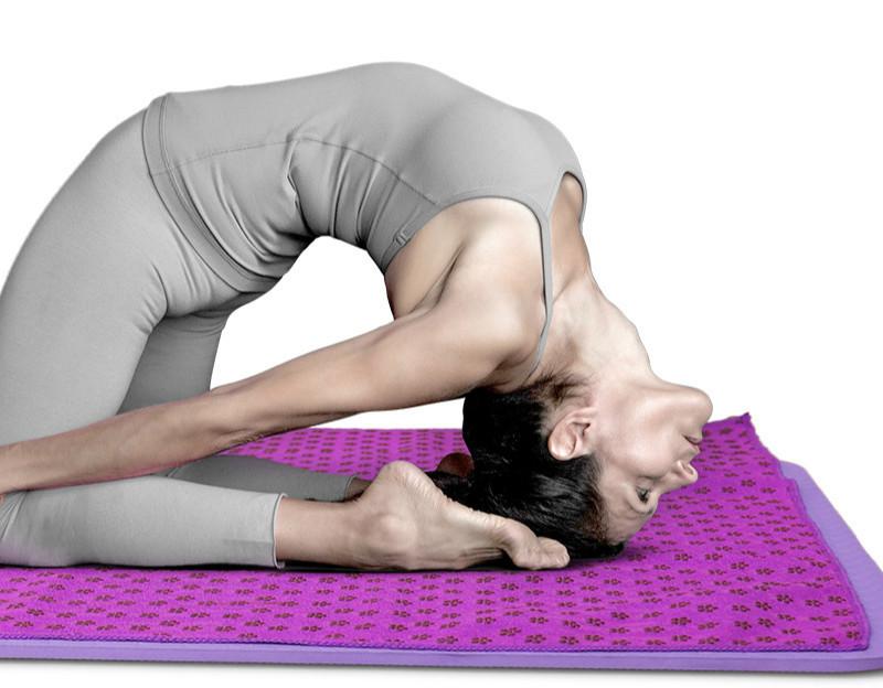 Widened and Thickened Yoga Blanket Non Slip Yoga Cloth Fitness Mat Blanket Sweat Absorbing Towel Mat Machine washable