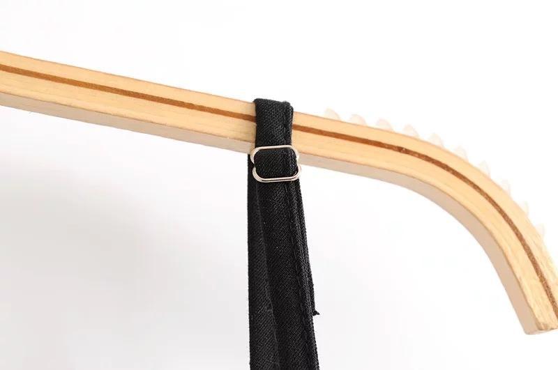 2018 SPAGHETTI STRAPS BUTTON SEXY LONG DRESS