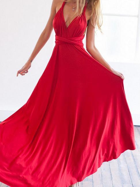 Hot Sale V-neck Multi-wear design dress bandage evening dress skirt