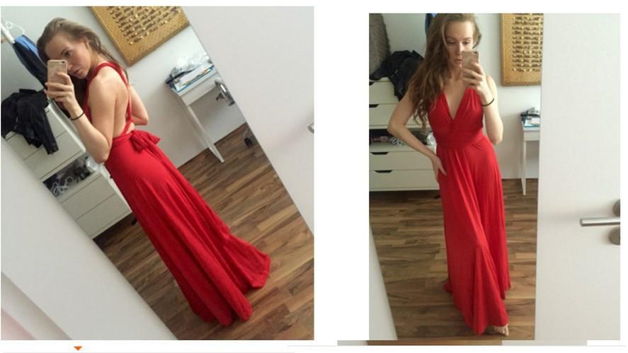 Hot Sale V-neck Multi-wear design dress bandage evening dress skirt