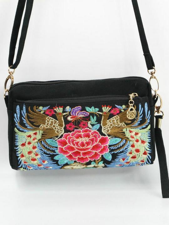 Ethnic embroidery shoulder bag -3