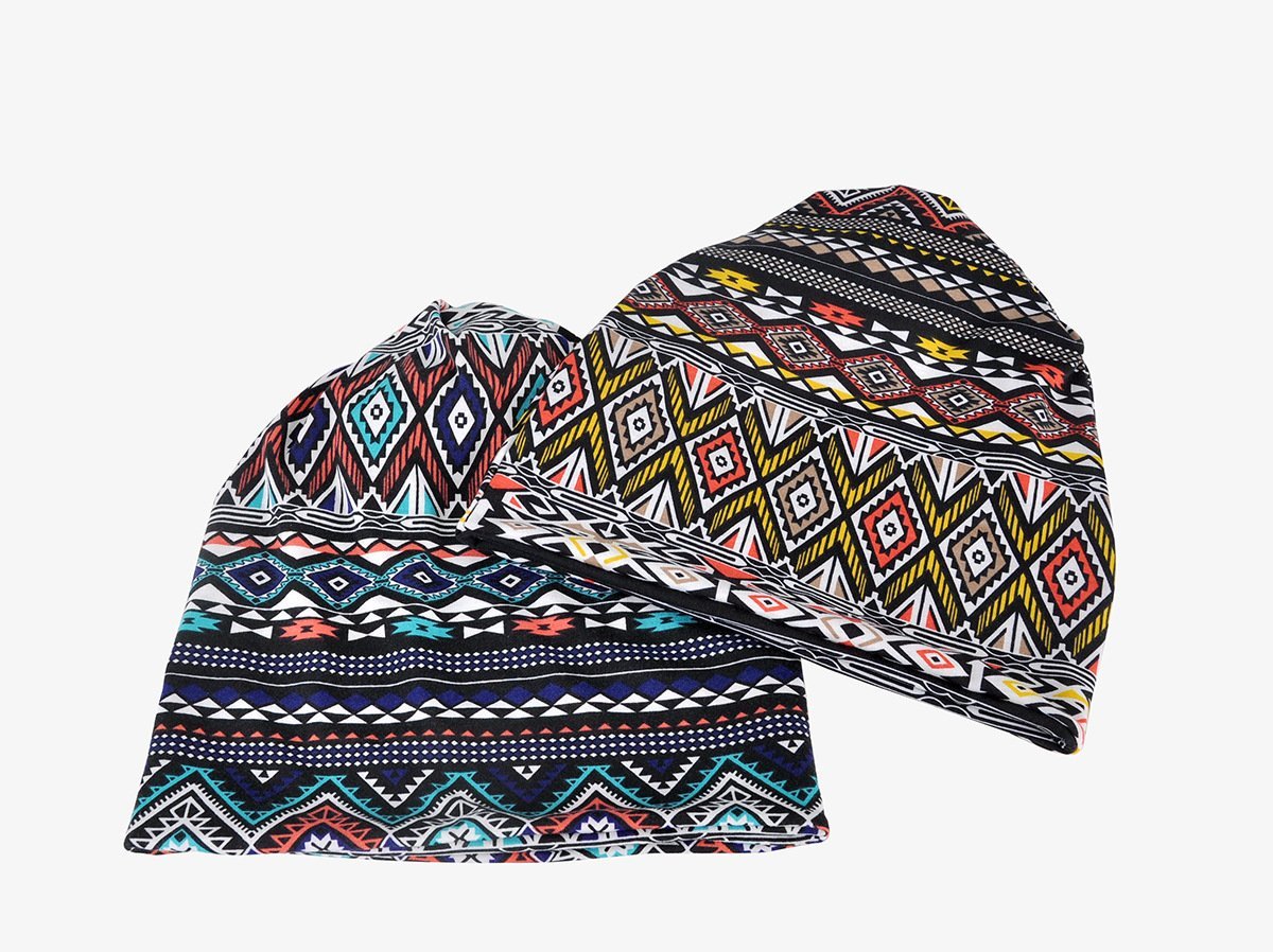 Four Seasons Cotton Fashion Geometric Pattern Adult Fashion Bib Hat