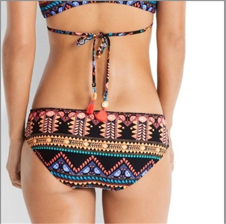 Boho Summer Cross Straps Floral Sexy Bikini Swimwear