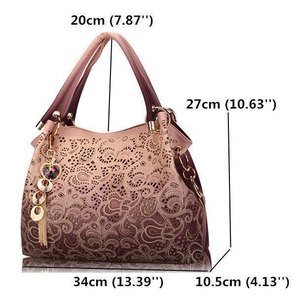 Women Vinage Hollow Out Pendant Shoulder Bags Elegant Retro Handbags