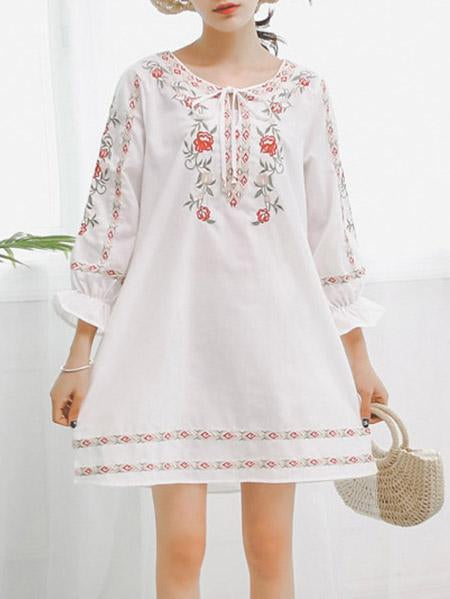 Floral Loose Bohemia Mini Dress