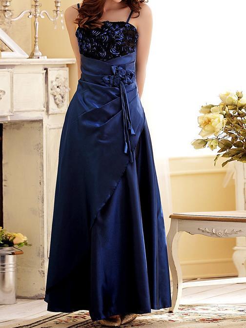 Sexy Spaghetti Strap Backless Evening Gown Maxi Dress