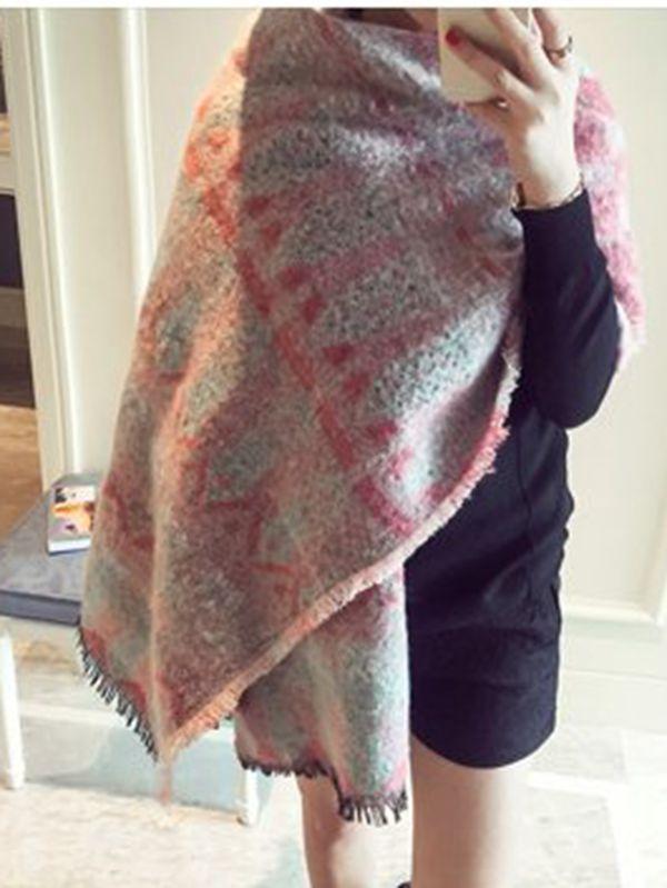 Autumn And Winter Warm Artificial Cashmere Thick Scarf Shawl