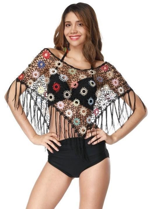2018 New Hollow Tassel Beach Bikini Cover Up