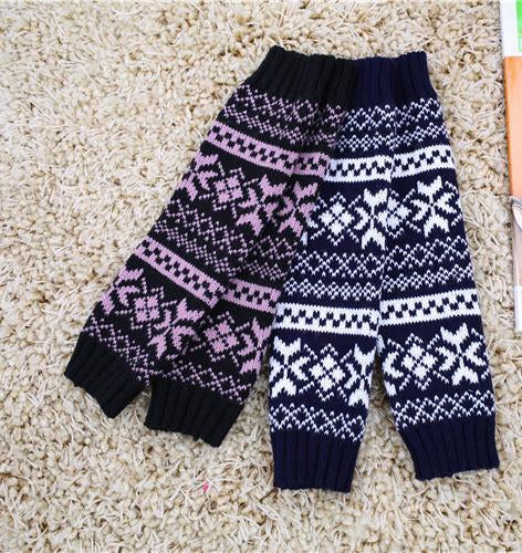 Half refers to the warm knit typing women s thick wool Half palm gloves - 5