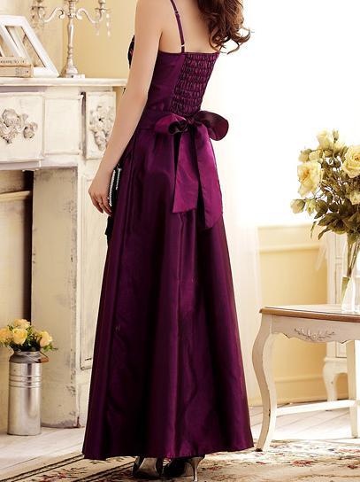 Sexy Spaghetti Strap Backless Evening Gown Maxi Dress