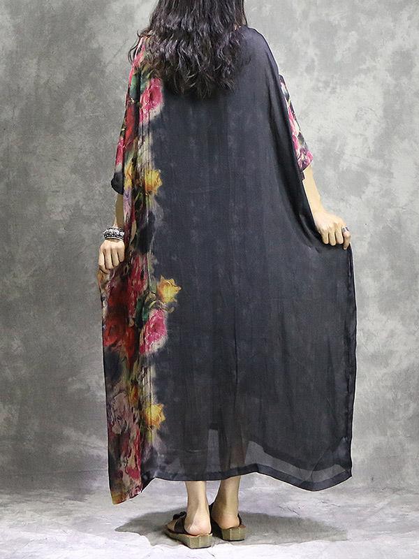 Floral Loose Casual Maxi Dress