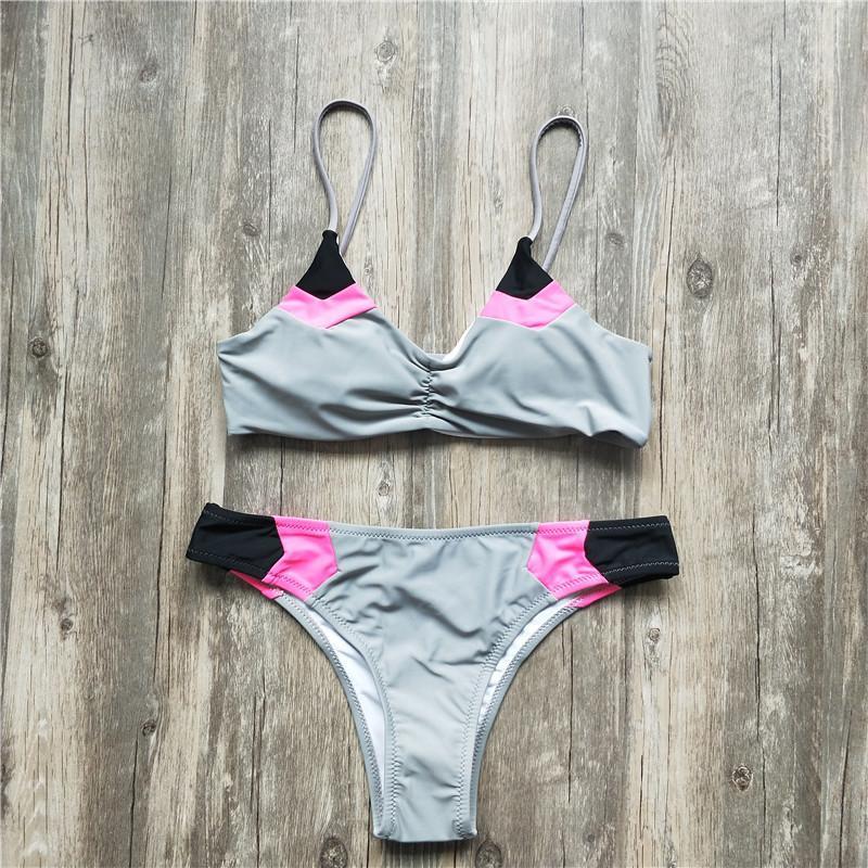 Split Bikini Color Matching Sexy Swimsuit