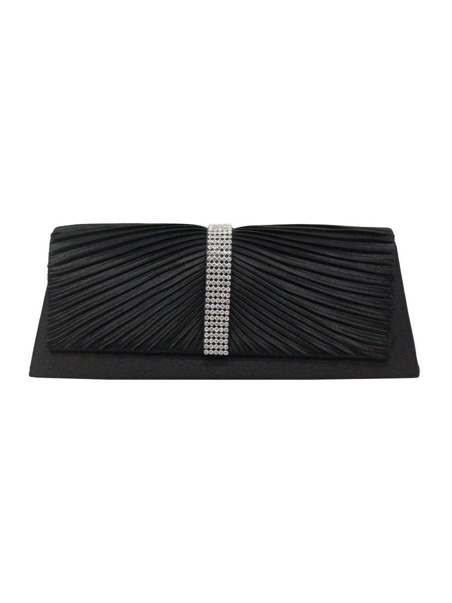 Rhinestone Folds Chain Clutch Bag Evening Bag