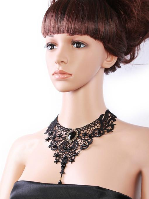 Jewelry Lace Lady Necklace Jewelry Original Black Clavicle Chain