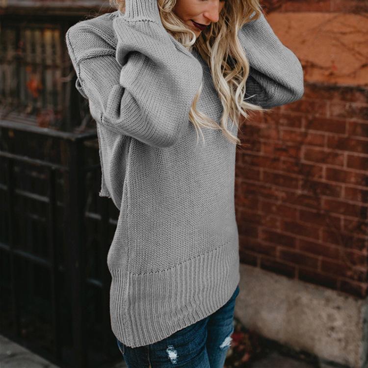 2018 Knit Long Sleeve Bowknot Tops Sweater