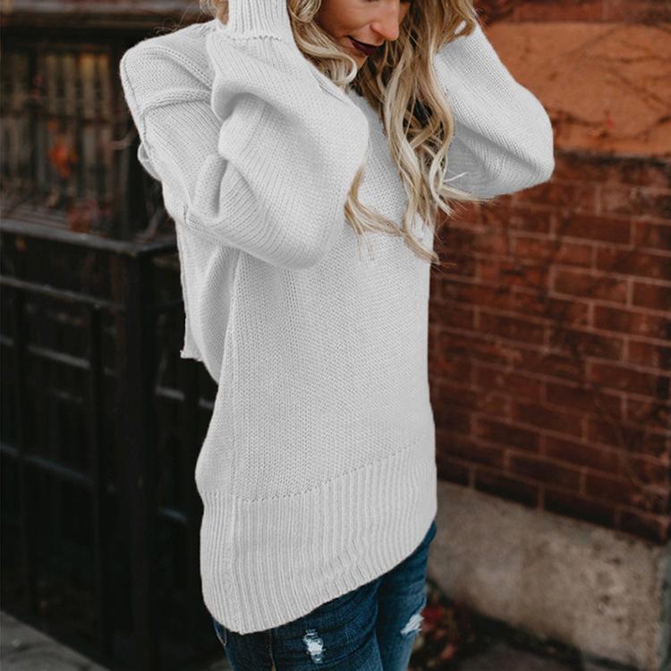 2018 Knit Long Sleeve Bowknot Tops Sweater