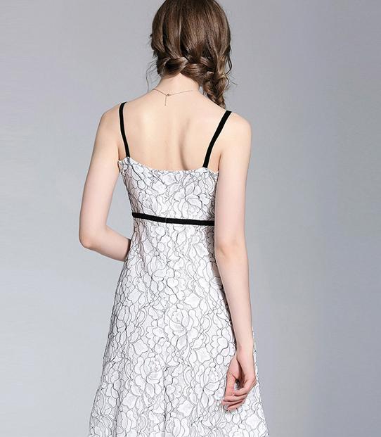 New Summer Spaghetti Strap Lace Dress